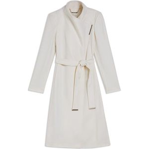 Rose Midi Length Belted Wool Wrap Coat