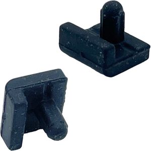 1X rubber voetje geschikt voor Whirlpool Bauknecht - rubber voetje pannendrager fornuis kookplaat 481246668851