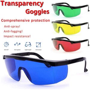 Wrap-around 190nm-540nm Golflengte Laser Veiligheidsbril OD+5 Werk Beschermende Brillen voor Oogbescherming - Rood