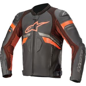 Alpinestars GP Plus R V3 Rideknit Black Red Fluo Leather Jacket 48 - Maat - Jas