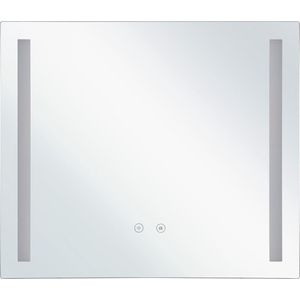 Beliani LIRAC - LED-spiegel - Transparant - Glas