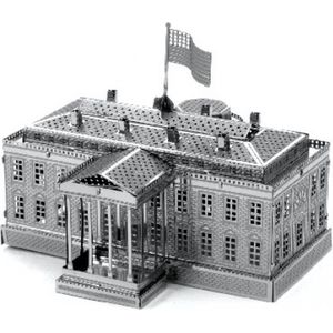Bouwpakket 3D Puzzel Witte Huis- metaal