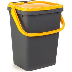 Ecoplus 40 liter afvalemmer geel - afvalscheidingsbak - sorteerbak - afvalbak