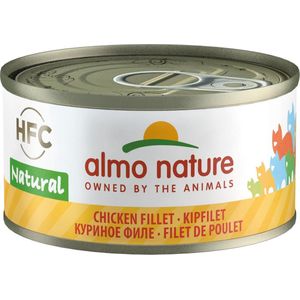 Almo Nature Natvoer voor Katten - HFC Natural - 24 x 70g - Kipfilet - 24 x 70 gram