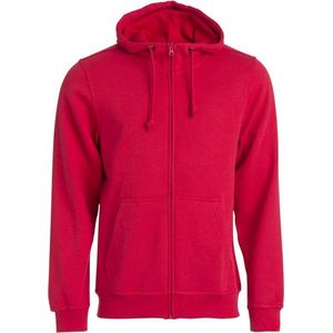 Clique Basic Hoody Full Zip 021034 - Rood - XS