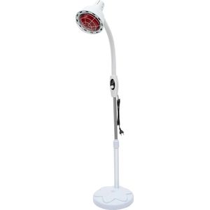 Hanimo Infrarood Lamp - Warmtelamp - Lichttherapie - Voor Spieren en Gewrichten - Pijn Verlichting - Voor Ontstekingen - In Hoogte Verstelbaar - 275W - Wit