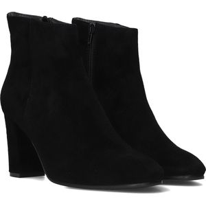 Notre-V Diane-02 Enkellaarsjes - Enkelboots met rits - Dames - Zwart - Maat 39