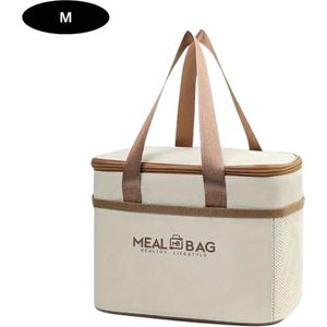 Nivard Koeltas - Koelbox - Koelelementen - Coolbox - Auto - Lunchtas - Strand - Beige M