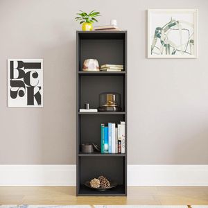 boekenplank, kunstzinnige moderne boekenkast, boekenrek, opbergrek planken boekenhouder organizer voor boeken ,32D x 24W x 106H centimetres
