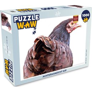 Puzzel Achteraanzicht kip - Legpuzzel - Puzzel 1000 stukjes volwassenen