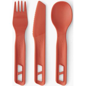 Sea to Summit - Passage Cutlery Set - [3 Piece] - Orange - Bestekset