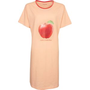 Temptation Dames Nachthemd - Bigshirt - Oranje - Maat L