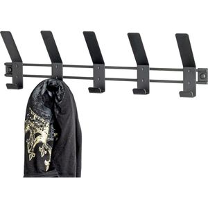 Selbro ® Kledinghanger van Zwart Metaal met 5 Haken voor Moderne Interieurs