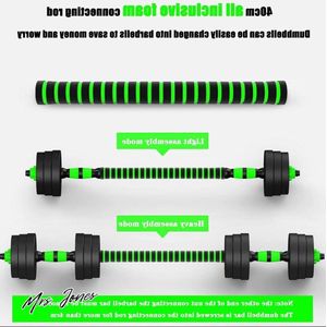 Mrs. Jones Halterset Gewichten verstelbare dumbbell set 10kg(5kg*2)1 paar 3 in 1 mannen halter met barbell-link voor dames heren fitness vrije gewicht lange halters krachttraining thuis/home gym training .