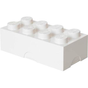 LEGO - Lunchbox Brick 8 - Polypropyleen - Wit