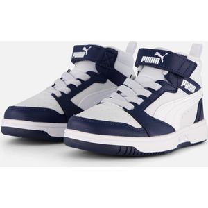 Puma Rebound v6 Mid Sneakers blauw Imitatieleer - Heren - Maat 34