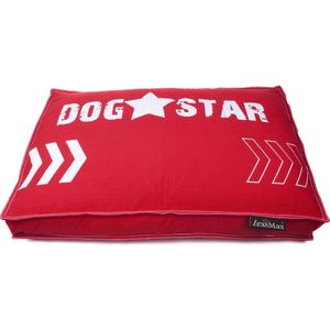 Lex & Max Dogstar - Hondenkussen - Boxbed - Rood - 90x65x9cm