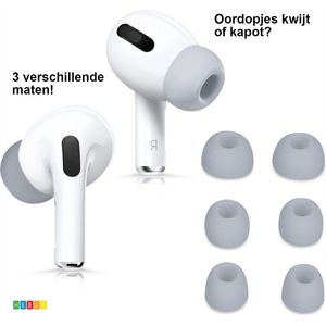 *** Vervangende Oordopjes van Siliconen Geschikt voor Apple AirPods Pro - 3 Maten - van Heble® ***