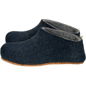 Vilten herenslof UNI Dark blue Colour:Donkerblauw / grijs Size:46