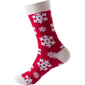 Sokken Kerst - Sneeuwvlokken - Katoen - Uniseks - Schoenmaat 38-45