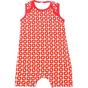 Ducksday - romper - baby - unisex - Funky Red - maat 74 – PROMO