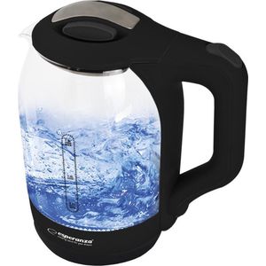 Esperanza Yukon | Glazen Waterkoker | Blauw LED-Verlichting | 1,7 Liter | 1500W | Ingebouwd Maasfilter