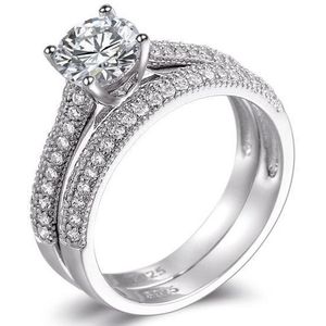Schitterende Zilveren Ringen met Zirkonia's 16.50 mm. (maat 52)  model 208