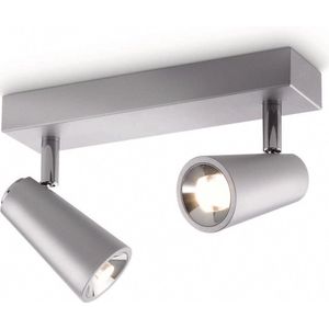 Philips myLiving Deltys - Spotlamp - 2 spots - LED - Aluminium