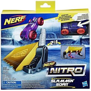 Nerf Nitro 2in1 Stuntsets met Foam Auto's Assorti