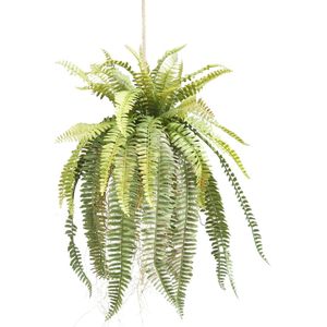Greenmoods Kunstplanten - Kunstplanten - Kunst hangplant Varen op bal - Zijde - 97 cm