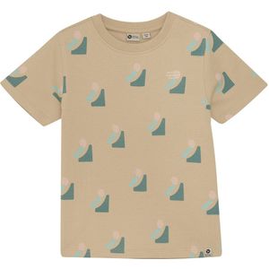 DAILY7 T-shirt Allover Print Polo's & T-shirts Jongens - Polo shirt - Beige - Maat 92