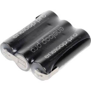 Panasonic eneloop Pro Reihe F1x3 Accupack Aantal cellen: 3 Batterijgrootte: AA (penlite) Z-soldeerlip NiMH 3.6 V 2450 m