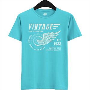 A Vintage Motorcycle Addict Est 1993 | Retro Verjaardag Motor Cadeau Shirt - T-Shirt - Unisex - Atoll - Maat 3XL