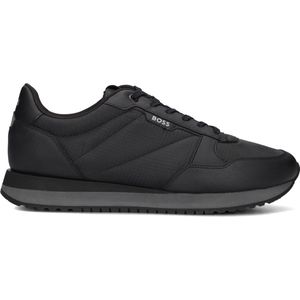 Boss Kai Runn Sneakers - Leer - Heren - Zwart - Maat 41