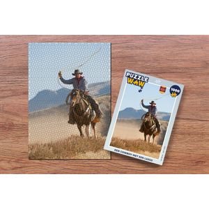Puzzel Een cowboy met een lasso - Legpuzzel - Puzzel 1000 stukjes volwassenen