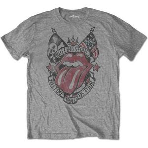 The Rolling Stones - Tattoo You US Tour Heren T-shirt - S - Grijs