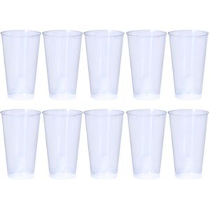 Onetrippel - Waterglazen - Bierglazen - Onbreekbare glazen - Waterglas 10 stuks - Set Glazen - Goedkope glazen - 450 ml - Kunststof Glazen