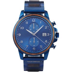 Wild Cervus CW402 - Horloge Heren - Houten Horloge - Horloges voor Mannen - Ideaal Cadeau - Incl. Gereedschap