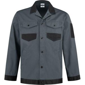 Yoworkwear Werkjasje katoen/polyester grijs/zwart maat XL