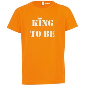 T-shirt kinderen King to be | koningsdag kinderen | oranje t-shirt | Oranje | maat 140