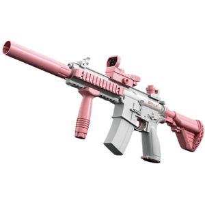 ASTRAVON Elektrisch Waterpistool - Automatisch Waterpistool - Waterpistool - Zomer Speelgoed - Watergevecht - Oplaadbaar - Roze - Kinderplezier - Waterpret - Strand speelgoed - Tuinspeelgoed - Elektrisch speelgoed - Waterbattle - Outdoor fun