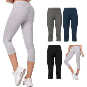 Capri legging Dames legging donkergrijs maat XS/S