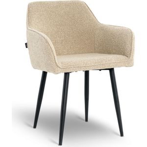 Lina® Diamond Eetkamerstoel - Beige - Boucle