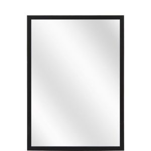 Spiegel met Luxe Aluminium Lijst - Mat Zwart - 24 x 30 cm