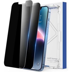 Zichtwerende pantserfolie voor iPhone 14/13/13 Pro (61 inch) - 2 stuks anti-spy 9H hardheid - Onbreekbaar en zonder luchtbellen - Privacy-bescherming