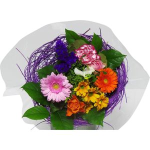 Boeket Sisal Medium Mix ↨ 30cm - bloemen - boeket - boeketje - bloem - droogbloemen - bloempot - cadeautje