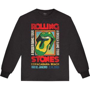 The Rolling Stones - Copacabana Beach Longsleeve shirt - S - Zwart