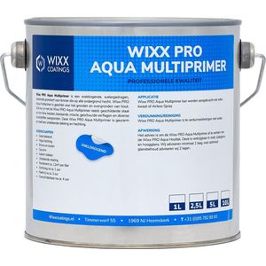 Wixx PRO Multiprimer Aqua - 10L - RAL 7021 | Zwartgrijs