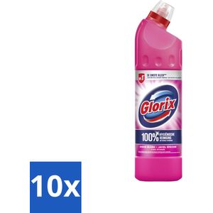 Glorix - Bleek - Pink Power - Krachtige Reiniging - 750 ml - Bulkverpakking - 10 stuks