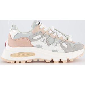 Dsquared2 - Dames Run DS2 Sneaker Wit/Grijs/Roze - Maat 39